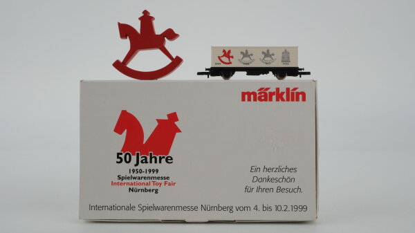 Märklin Z 80109 Güterwagen Behälter-Tragwagen (50. Spielwarenmesse Nürnberg 1999)
