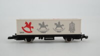 Märklin Z 80109 Güterwagen Behälter-Tragwagen (50. Spielwarenmesse Nürnberg 1999)