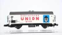 Märklin Z Konvolut Kühlwagen "Union Ganter Carlsberg Distelhäuser Eichhof Bier" DB u.a.