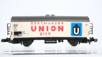 Märklin Z Konvolut Kühlwagen "Union Ganter Carlsberg Distelhäuser Eichhof Bier" DB u.a.