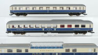 Lima H0 Konvolut "Rheingold" Panoramawagen Speisewagen Abteilwagen 1.Kl. beige/blau DB