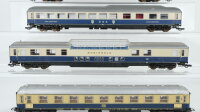Lima H0 Konvolut "Rheingold" Panoramawagen Speisewagen Abteilwagen 1.Kl. beige/blau DB