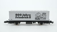 Märklin Z 80403 Güterwagen Behälter-Tragwagen (HohenstaufenStadt Göppingen - Mit den besten wünschen zum Jahreswechsel 93-94)