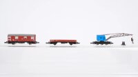 Märklin Z Konvolut Kranwagen mit Kranschutzwagen...