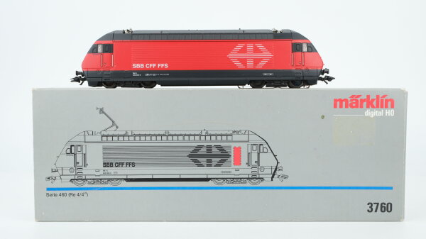 Märklin H0 3760 E-Lok BR Serie Re 4/4ᴵᵛ 460 004-5 SBB CFF FFS Wechselstrom Digital