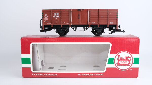 LGB G 43210 Hochbordwagen braun "99-03-16 Ow" DR