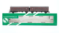 Sachsenmodelle H0 16008 Güterwagen Leig-Einheit 2-teilig Deutsche Bundesbahn
