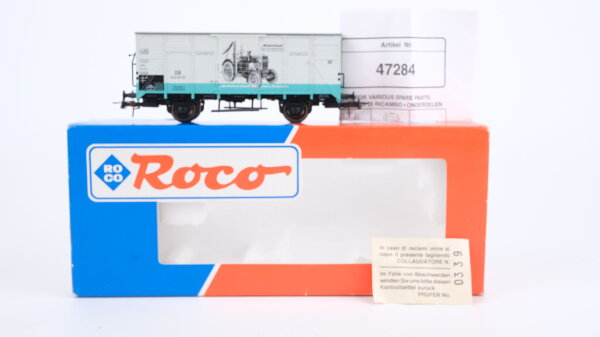 Roco H0 47284 Gedeckter Güterwagen (MAN Ackerdiesel) DB