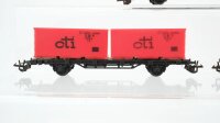 BTTB TT Konvolut Containertragwagen teilbeladen "cti" FS