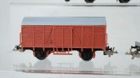BTTB u.a. TT Konvolut Tiertransportwagen gedeckte Güterwagen Hochbordwagen Flachwagen mit PKW DR u.a. (Abbrüche)