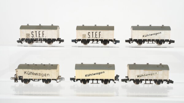 Rokal TT Konvolut Kühlwagen "S.T.E.F." DB u.a.