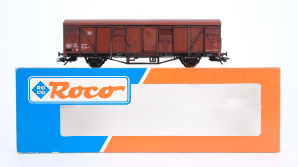 Roco H0 46411 Gedeckter Güterwagen (150 9 944-5, Braun) DB