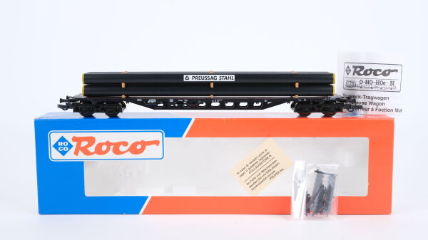Roco H0 46781 Schwerlastgüterwagen (Preussag Stahl) DB