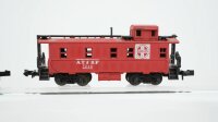 Minitrix N Konvolut US Caboose "A.T.&S.F. U.P.P.R." offener Güterwagen "U.P.R.R:" Selbstentladewagen "Cargíll"