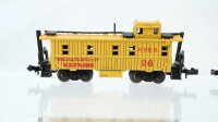 Minitrix N Konvolut US Caboose "A.T.&S.F. U.P.P.R." offener Güterwagen "U.P.R.R:" Selbstentladewagen "Cargíll"