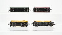Minitrix N Konvolut US Caboose "A.T.&S.F. U.P.P.R." offener Güterwagen "U.P.R.R:" Selbstentladewagen "Cargíll"