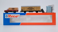 Roco H0 44100 Güterwagen mit LKW (Spedition Hinz...