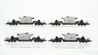 Unbekannt N Konvolut Tiefladewagen mit Trafo DB