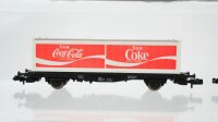 Fleischmann N Konvolut Selbstentladewagen "Erz IIId" Containertragwagen "Coca Cola" Niederbordwagen DB