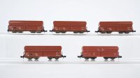Minitrix N Konvolut Selbstentladewagen teilbeladen DB...