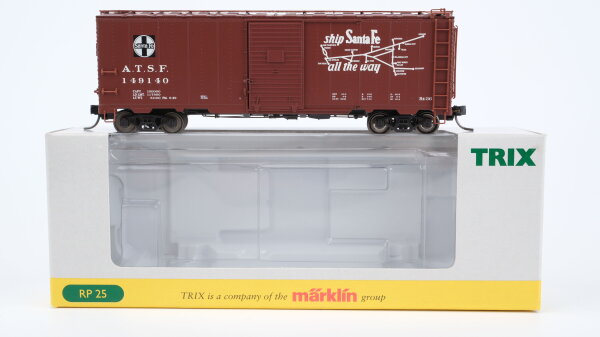 Trix H0 24902-3 US-Güterwagen "ship SantaFe all the way 149140" Santa Fe