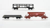Jouef H0 Konvolut Selbstentladewagen "SGMF" Autotransportwagen Niederbordwagen SNCF u.a. (Abbrüche)
