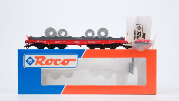 Roco H0 47732 Flachwagen mit Coils DB
