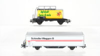 Märklin H0 Konvolut Kesselwagen "Apfelsaft" Schiebewandwagen "Schindler Waggon" SBB-CFF