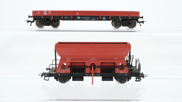 Fleischmann H0 Konvolut Selbstentladewagen Niederbordwagen DB