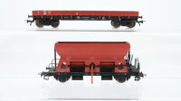 Fleischmann H0 Konvolut Selbstentladewagen Niederbordwagen DB