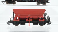 Fleischmann H0 Konvolut Selbstentladewagen Niederbordwagen DB