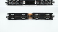 Märklin H0 Konvolut Tiefladewagen teilbeladen mit Trafo "AEG" Langholzwagen DB u.a. (Abbrüche)