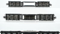 Märklin H0 Konvolut Tiefladewagen teilbeladen mit Trafo "AEG" Langholzwagen DB u.a. (Abbrüche)