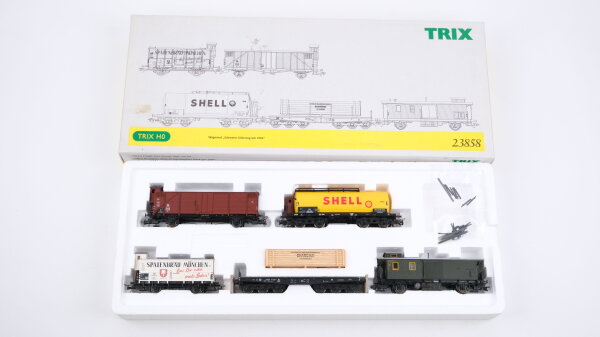 Trix H0 23858 Güterwagen-Set "Schwerer Güterzug um 1950"