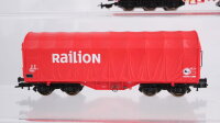 Roco H0 Konvolut "Railion" Teleskophaubenwagen Plandachschiebewagen DB/NS (Abbrüche)