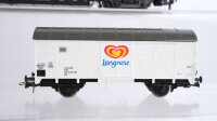 Roco H0 Konvolut Containertragewagen "Junghans" gedeckter Güterwagen "Langnese" Hilfszug-Gerätewagen DB