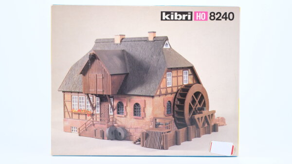 Kibri H0 8240 Bausatz "Haus mit Mühlrad" ungebaut