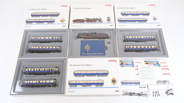 Märklin H0 2881 "Der Hofzug von Kaiser Wilhelm II." K.P.E.V. Wechselstrom Delta Digital