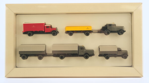 Wiking H0 1992 LKW-Set "Postreklame" Post-Museums-Shop 1992 PMS NEU+OVP