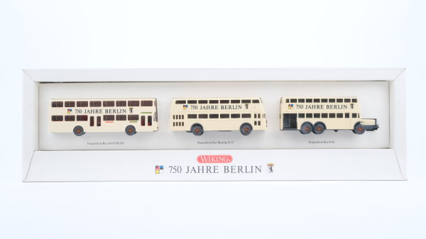 Wiking H0 1987 Busse-Set "750 jahre Berlin"
