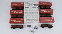 M+D H0 014 Güterwagenset Autotransportwagen 6-tlg DB