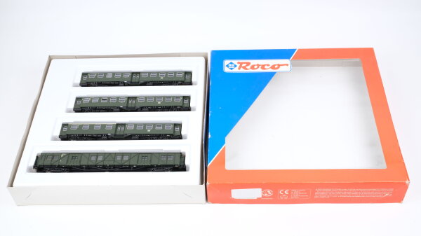Roco H0 44053 Personenwagen-Set Umbauwagen 4-teilig DB
