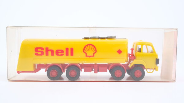 Roskopf H0 411 Saurer D 290/330 4-Achser Tankwagen Shell