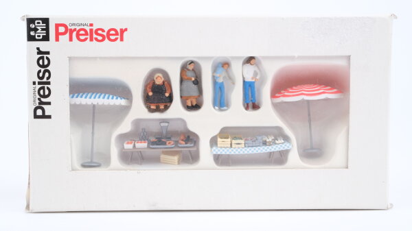 Preiser H0 10052 Figuren-Set Marktstände