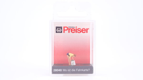 Preiser H0 28040 Wo ist die Fahrkarte?