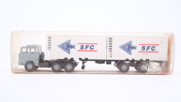 Wiking H0 24522 Magirus Kühl-Container Sattelzug SFC