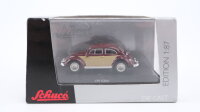 Schuco H0 25357 VW Käfer weinrot-beige