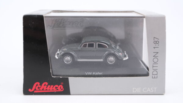 Schuco H0 25521 VW Käfer dunkelgrau