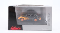Schuco H0 25520 VW Käfer Flammendesign schwarz-orange