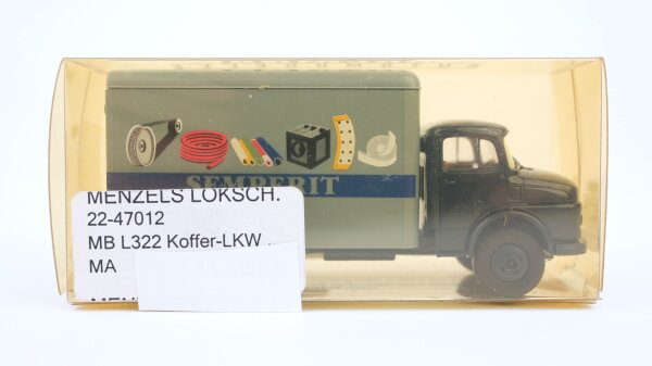 Brekina H0 47012 MB L 322 Koffer-LKW Semperit